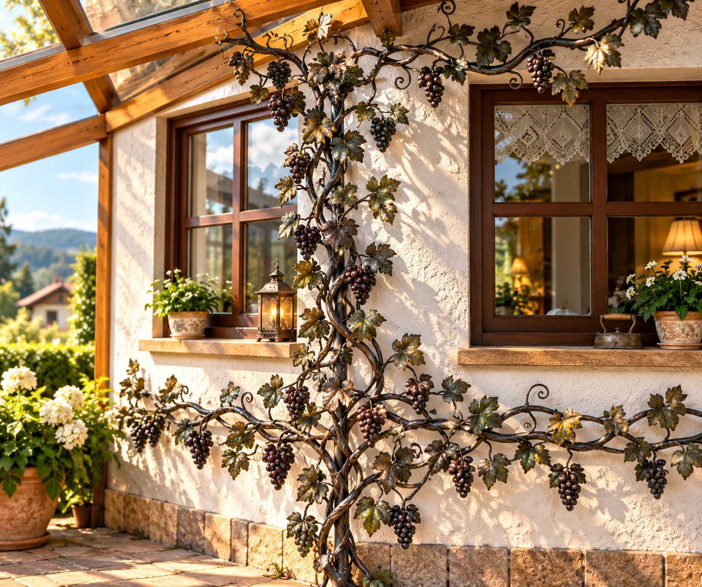 Vine scrollwork for interiors