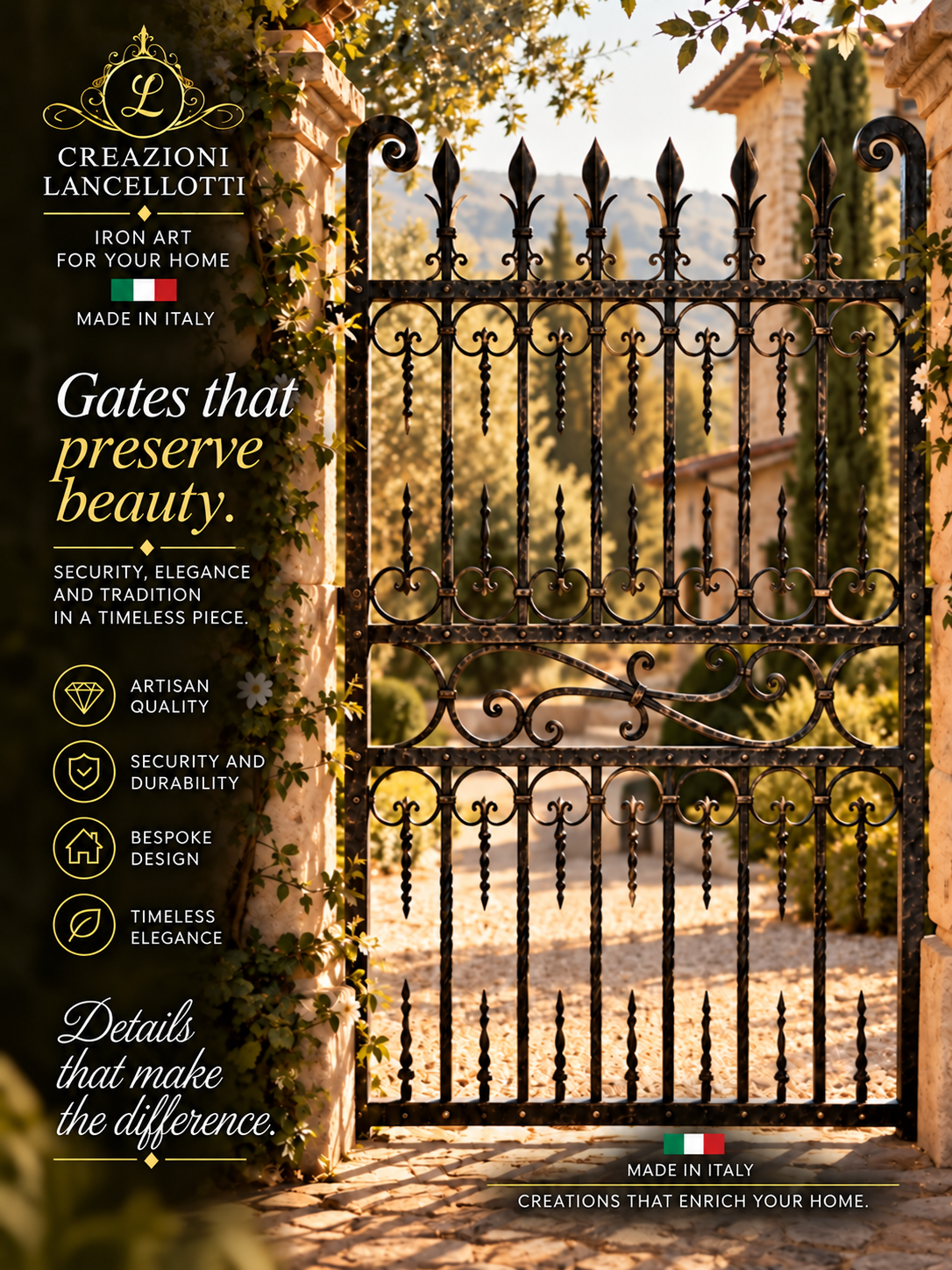Ornamental garden gate