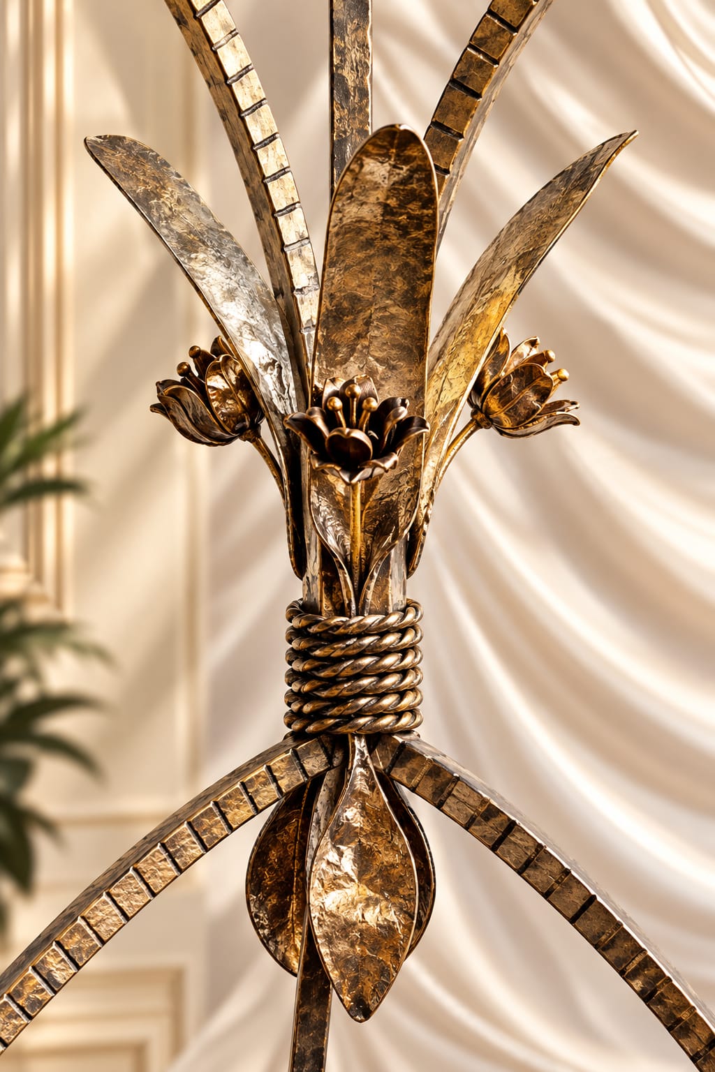 Floral ornament in gold